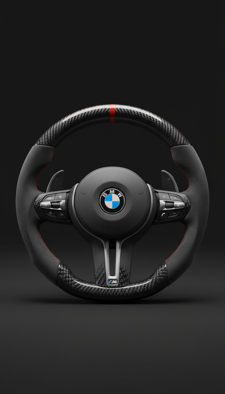 Kierownica BMW z włókna węglowego